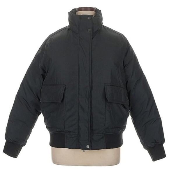 Everlane The Puffer Bomber Jacket Black XL Women’s ReNew Recycled - Picture 1 of 9